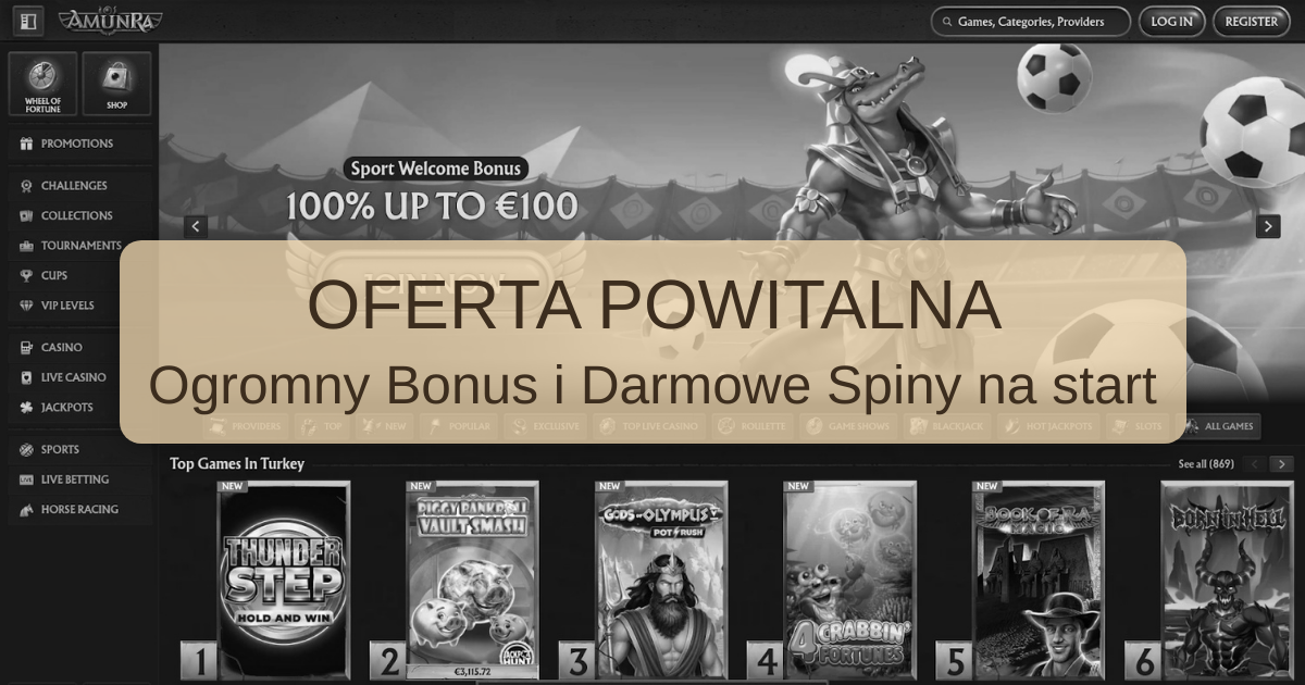AmunRa Casino welcome bonus